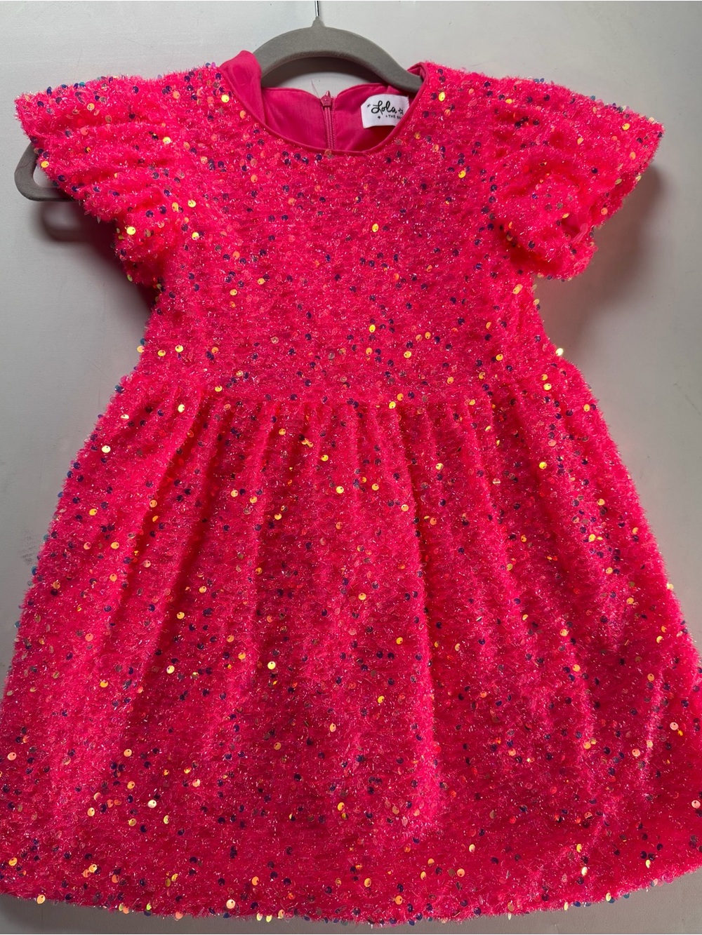Lola + The Boys hot pink Margot dress, size 6